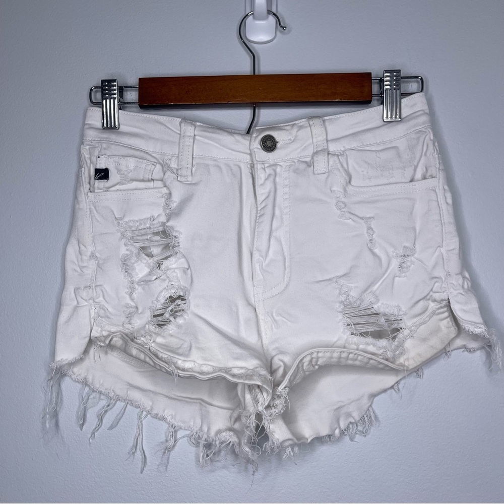Kancan white distressed estilo shorts size 26